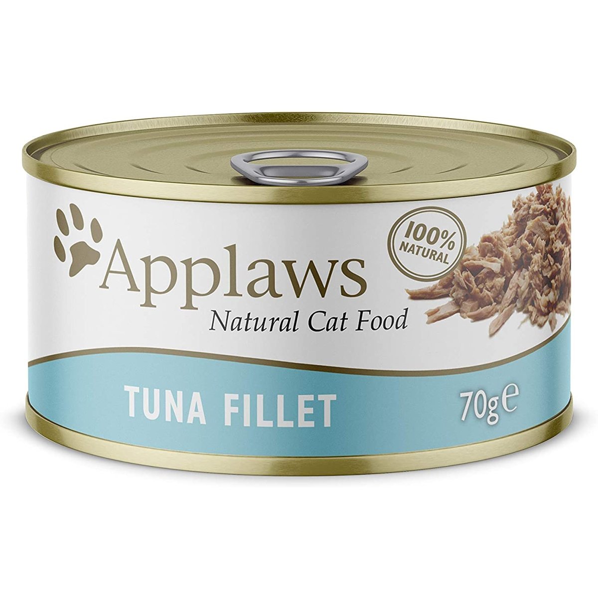 APPLAWS, File de Ton, conservă hrană umedă pisici, (în supă), 70g - poza 1