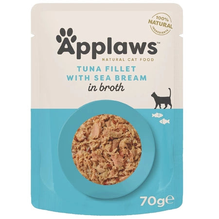 Applaws, file de ton si dorada, hrana umeda pentru pisici, 70g 70g