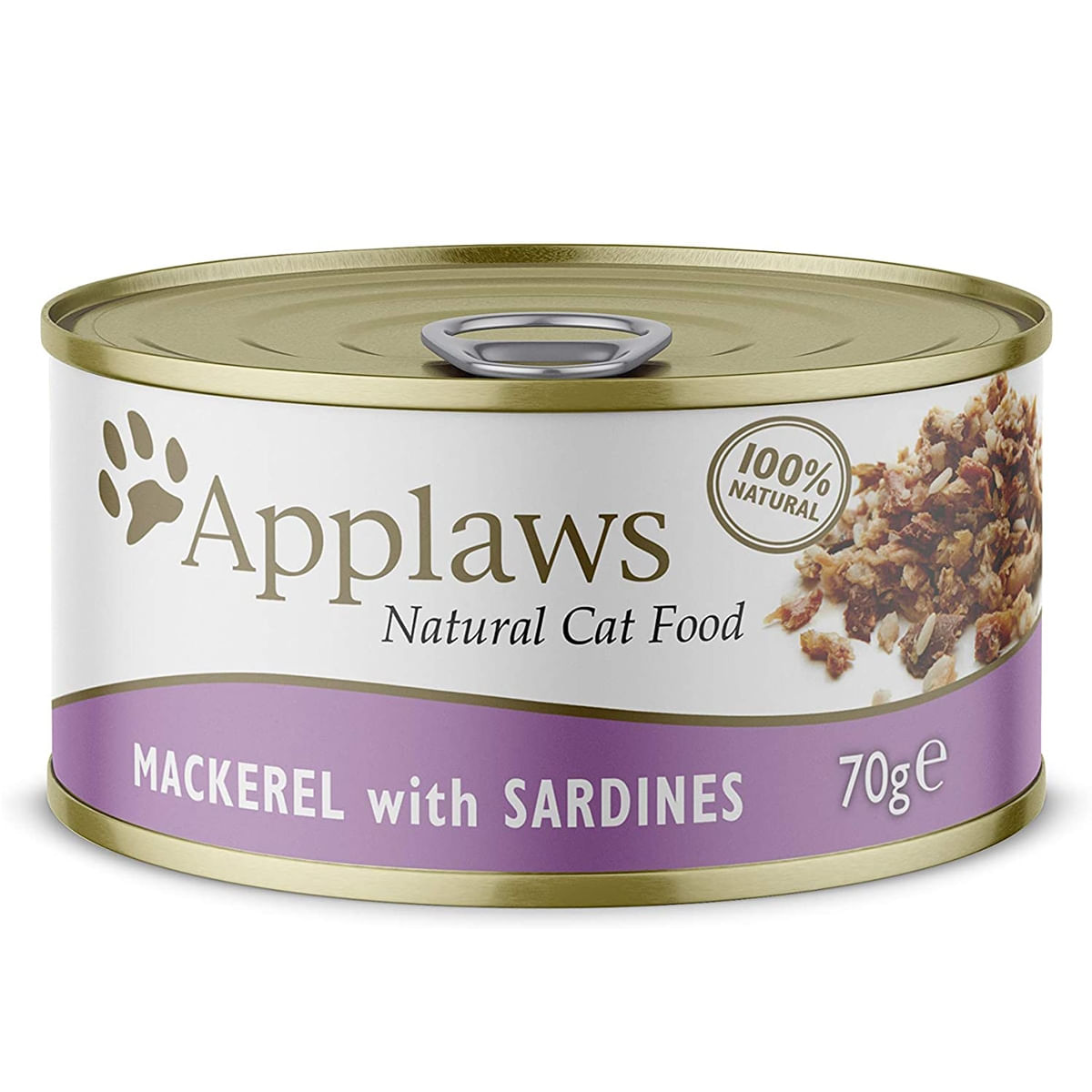 APPLAWS, File Macrou și Sardine, conservă hrană umedă pisici, (în supă), 70g - poza 2