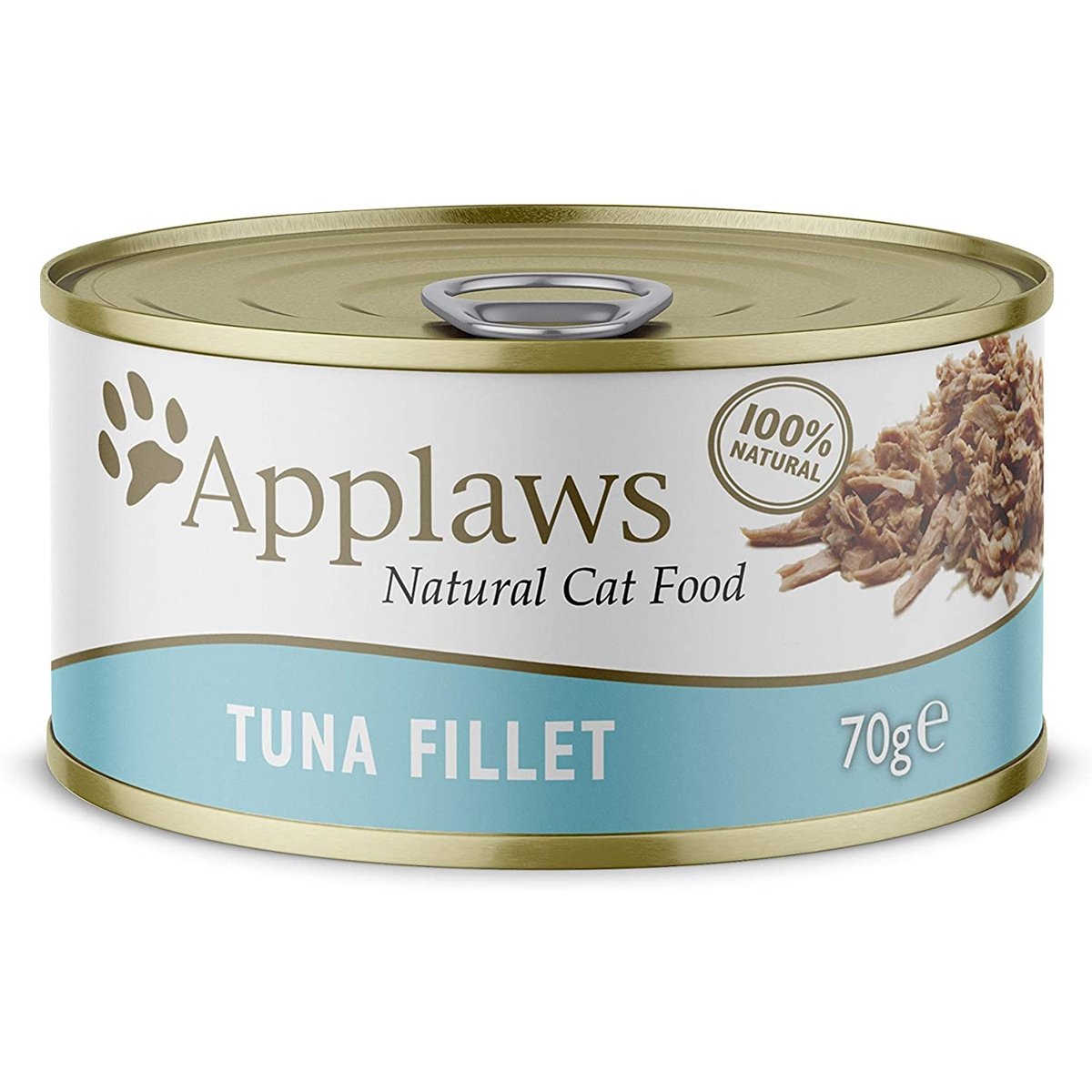 APPLAWS, File Ton, conservă hrană umedă pisici, (în supă), 156g - poza 1