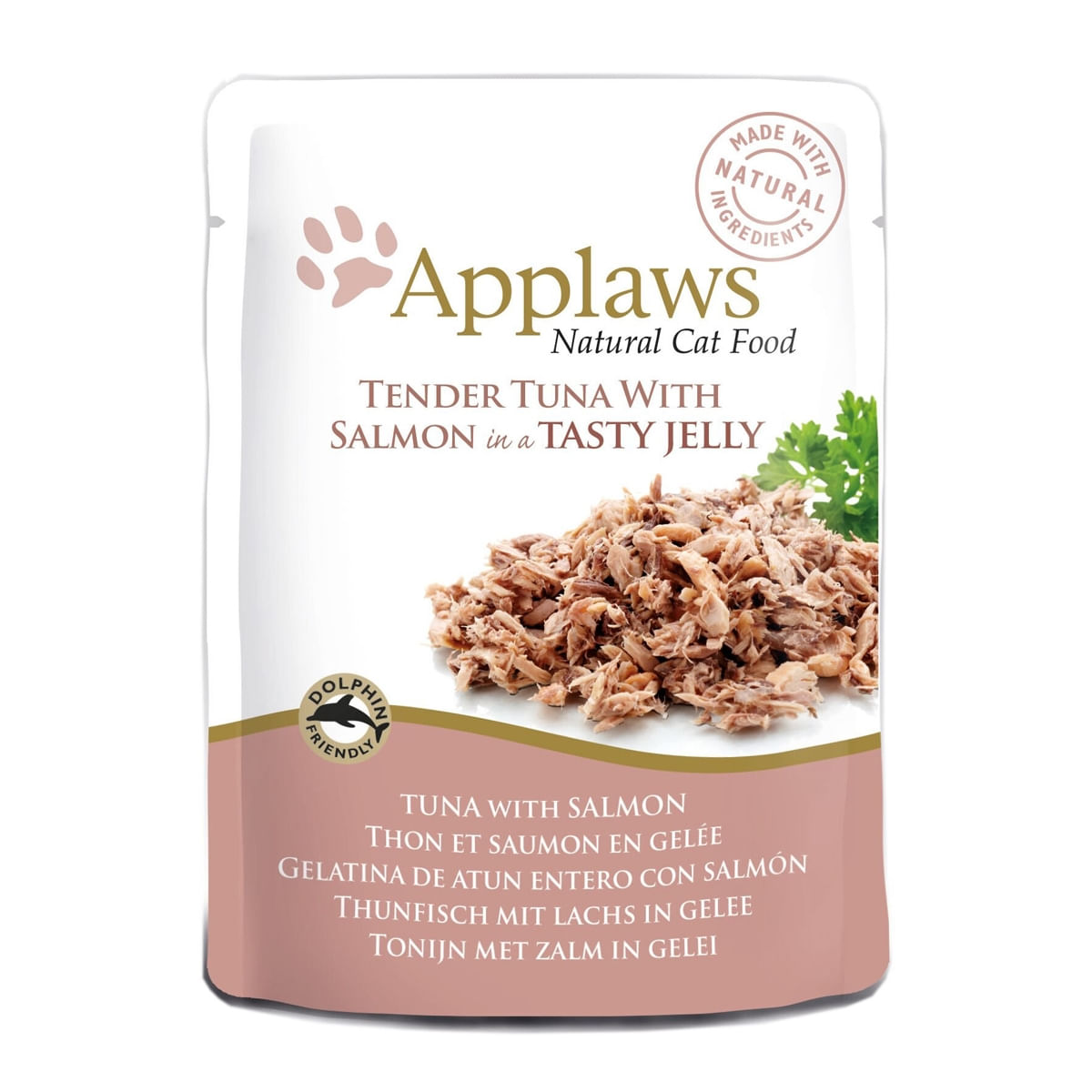 APPLAWS, File Ton și Somon, plic hrană umedă pisici, (în aspic), 70g - poza 2