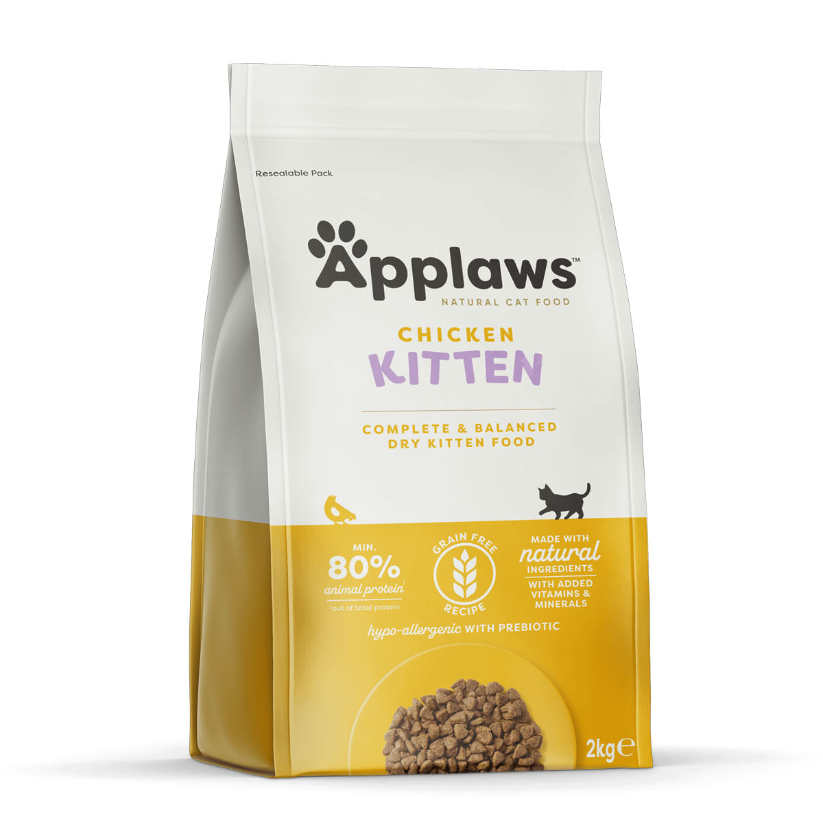 APPLAWS Kitten, Pui, hrană uscată pisici junior, 2kg - poza 3