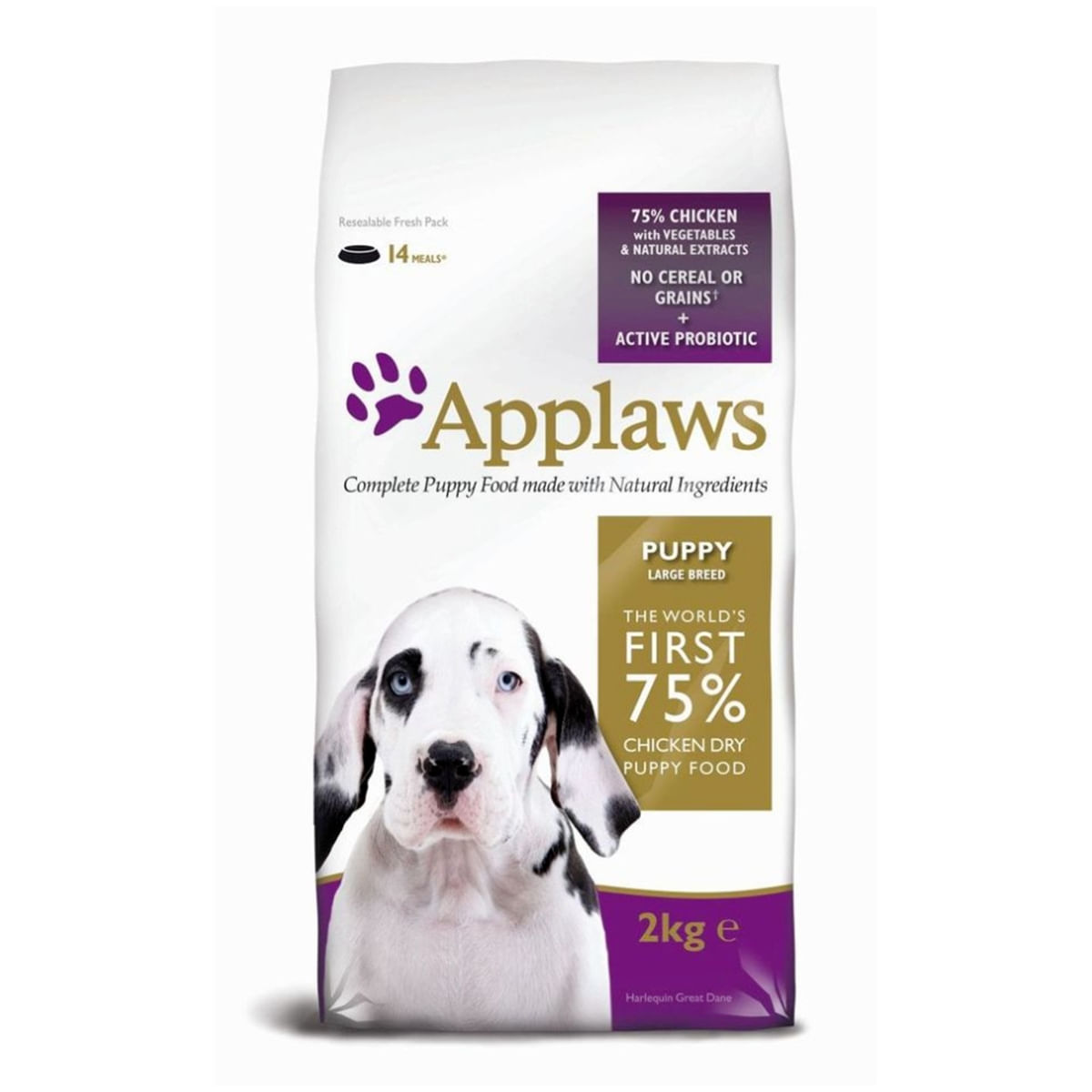 APPLAWS, L-XL, Pui și Legume, hrană uscată fără cereale câini junior, 2kg - poza 2