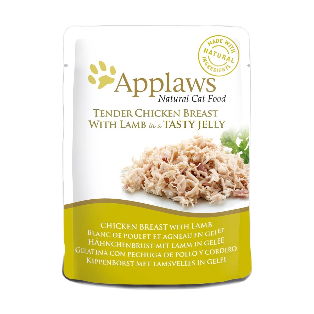 APPLAWS, Piept Pui și Miel, plic hrană umedă pisici, (în aspic), 70g - poza 2