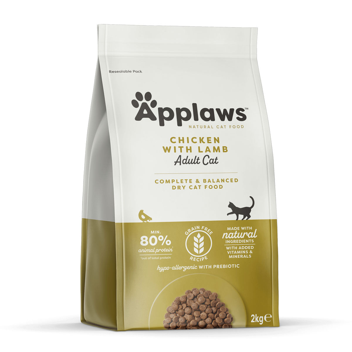 APPLAWS, Pui și Miel, hrană uscată pisici, 2kg - poza 1