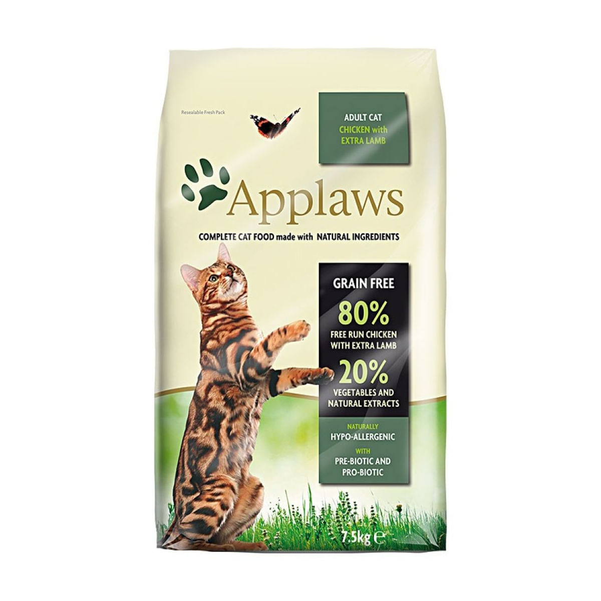 APPLAWS, Pui și Miel, hrană uscată pisici, 2kg - poza 2