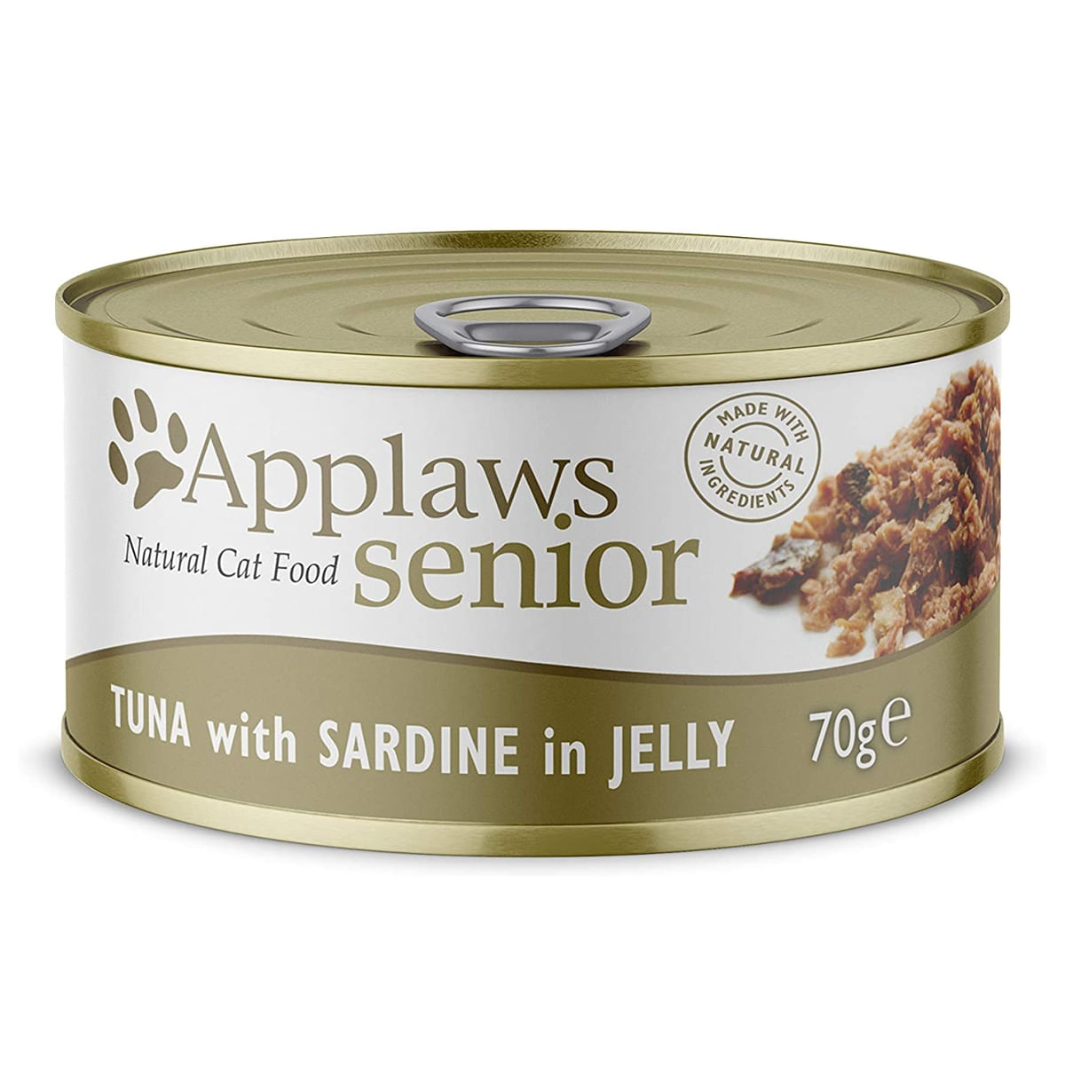 APPLAWS Senior, Sardine, conservă hrană umedă pisici Senior, (în supă), 70g - poza 1