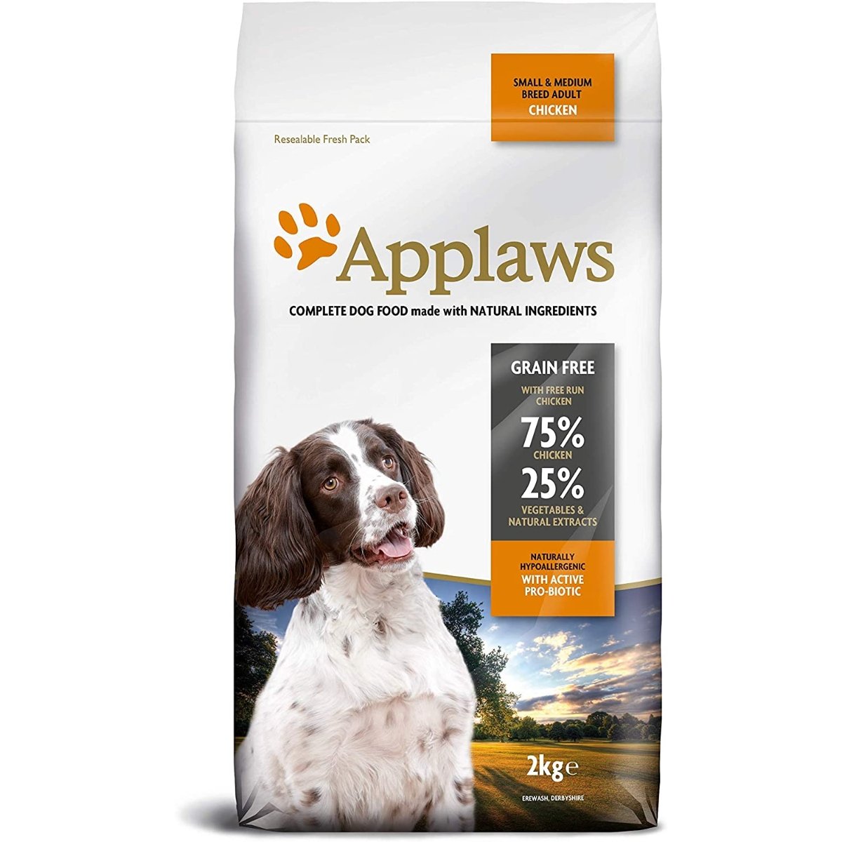 APPLAWS, XS-M, Pui și Legume, hrană uscată fără cereale câini, 2kg - poza 1