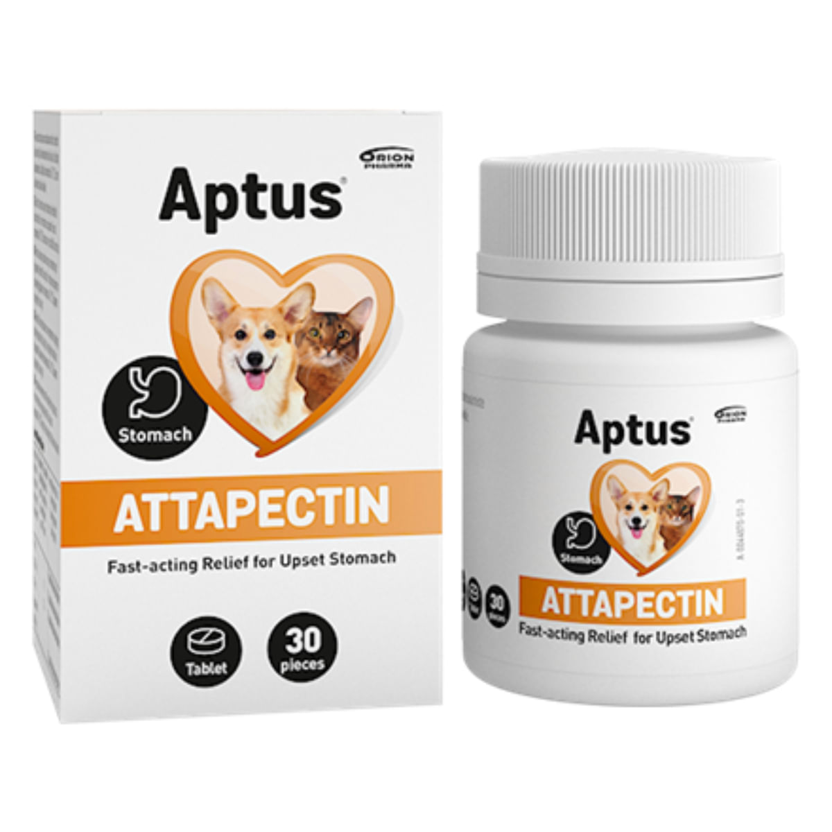 APTUS Attapectin Vet, supliment sistem digestiv câini, comprimate APTUS Attapectin Vet, XS-XL, supliment sistem digestiv câini și pisici, cutie, 30 comprimate - poza 1