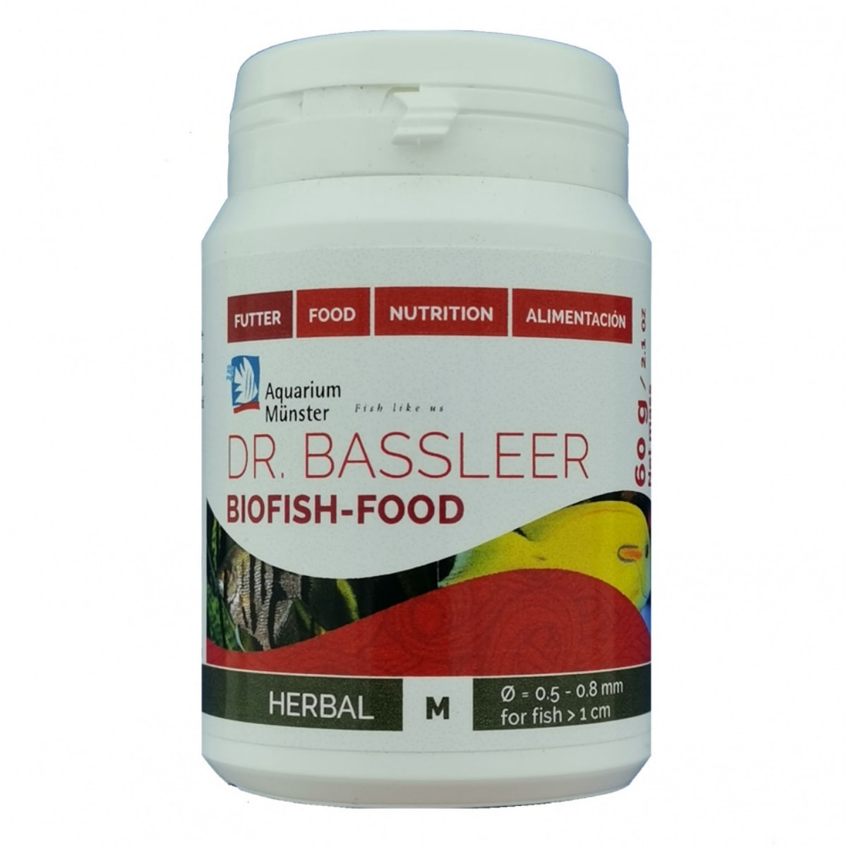 AQUARIUM MUNSTER Biofish Food HERBAL M, 60g - poza 2