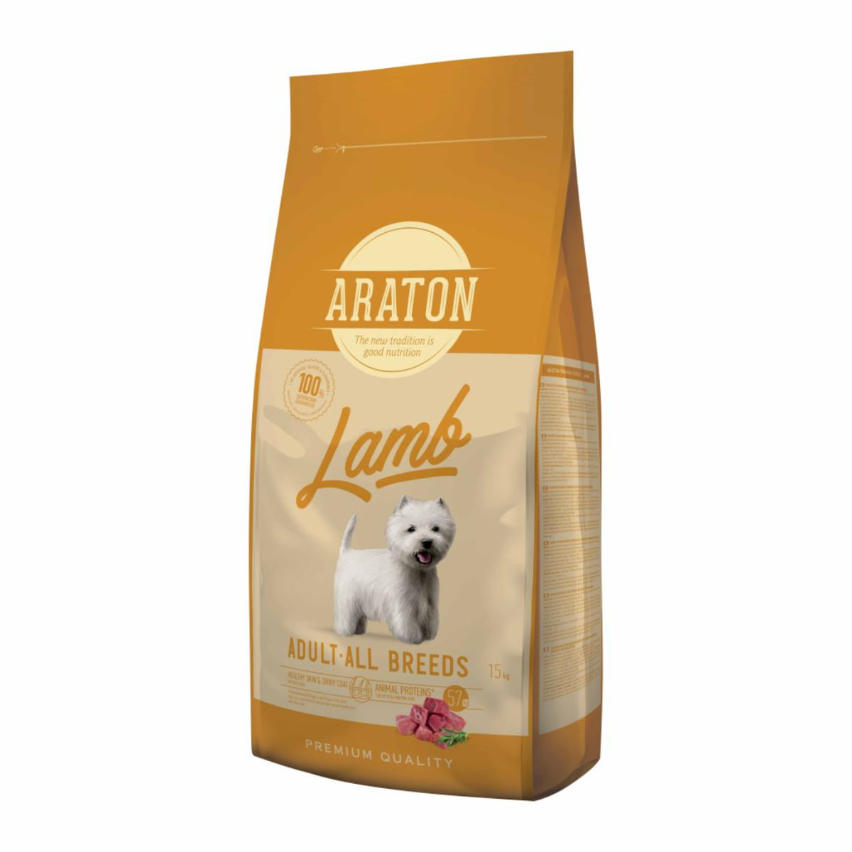 ARATON, XS-XL, Miel și Orez, hrană uscată câini, 15kg - poza 2