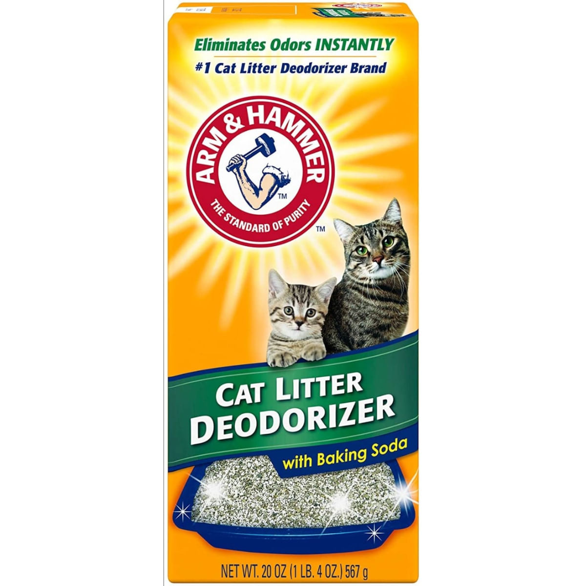 ARM & HAMMER, odorizant litieră pisici, Baking Soda, 567g - poza 1