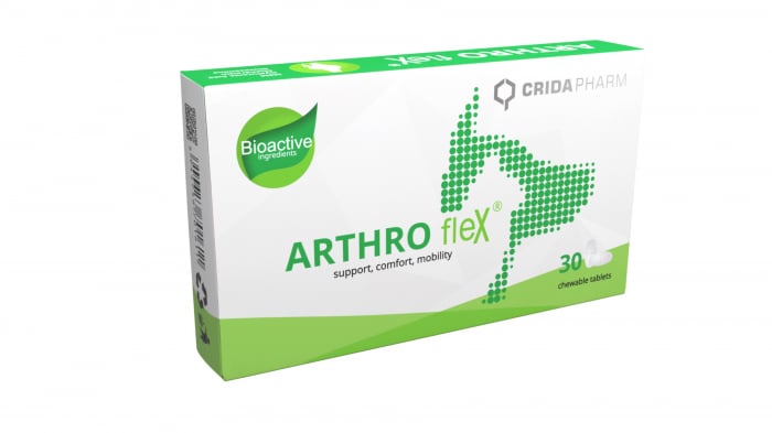 ARTHROfleX supliment pentru caini si pisici, dezvoltata pentru a oferi suport nutritional si a fortifica sanatatea articulatiilor - 30 comprimate
