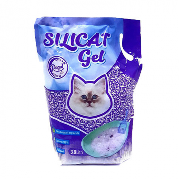 Asternut igienic pentru pisici Silicat Regal Lavanda 3,8 l 1,5 kg