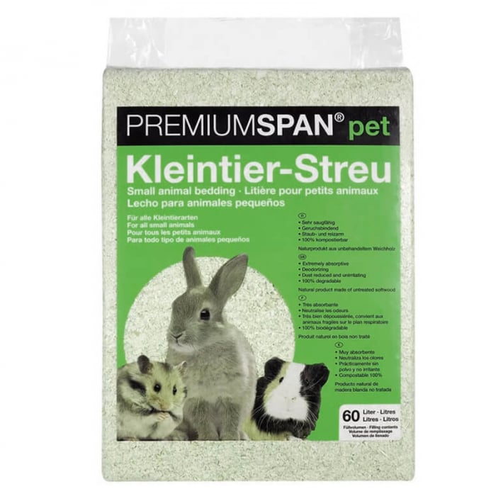 Asternut igienic pentru rozatoare Talas Premium Span Clasic 60L