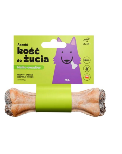 AZANKI Oase de ros pentru caini M/L 17cm cu insecte si cocos