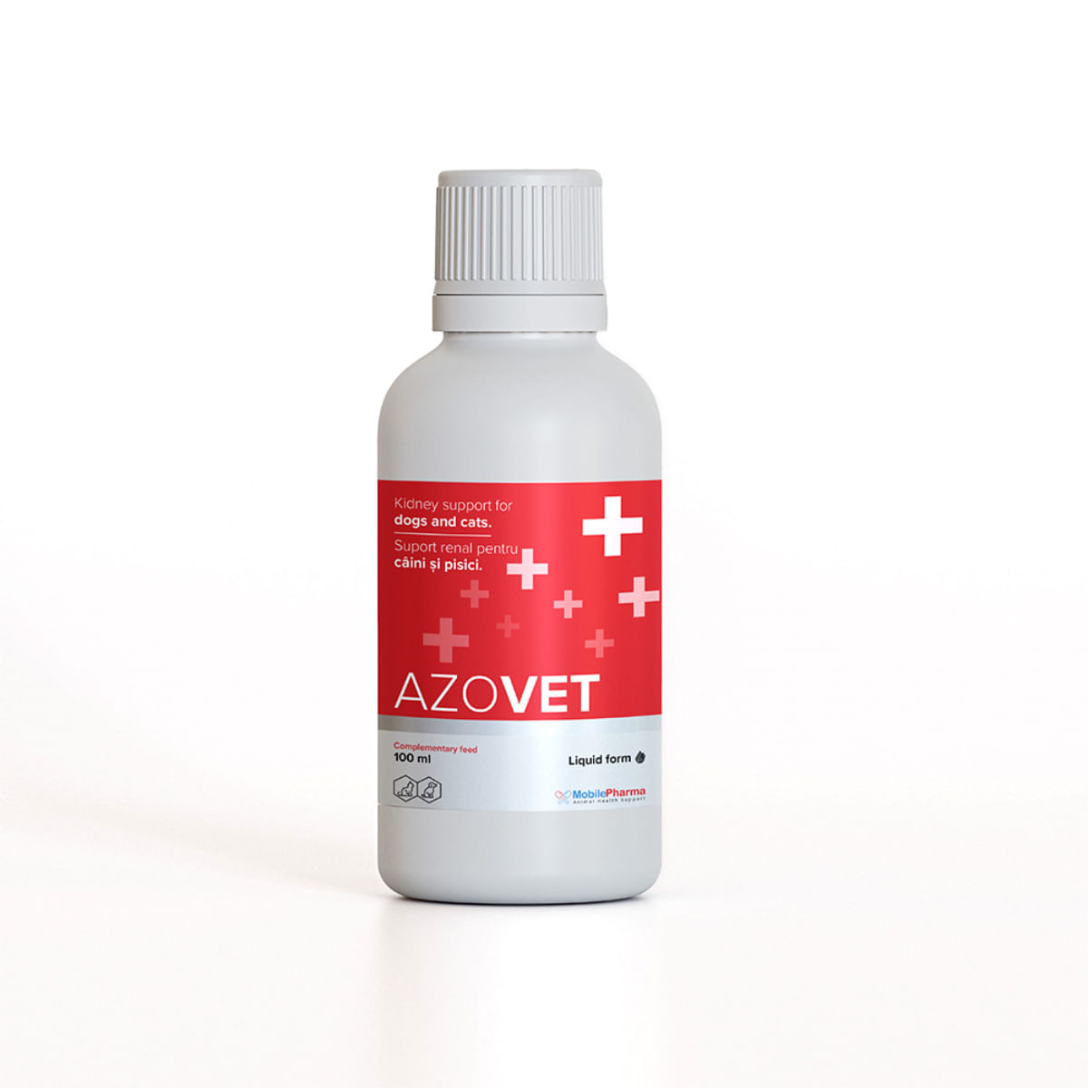 AZOVET Liquid Suport Renal, supliment sistem renal pisici, suspensie orală AZOVET Liquid Suport Renal, XS-XL, supliment sistem renal pisici, flacon cu aplicator, 100ml suspensie orală - poza 3