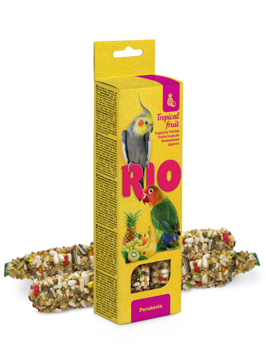 Batoane cu fructe tropicale pentru perusi Rio, 2 x 75g
