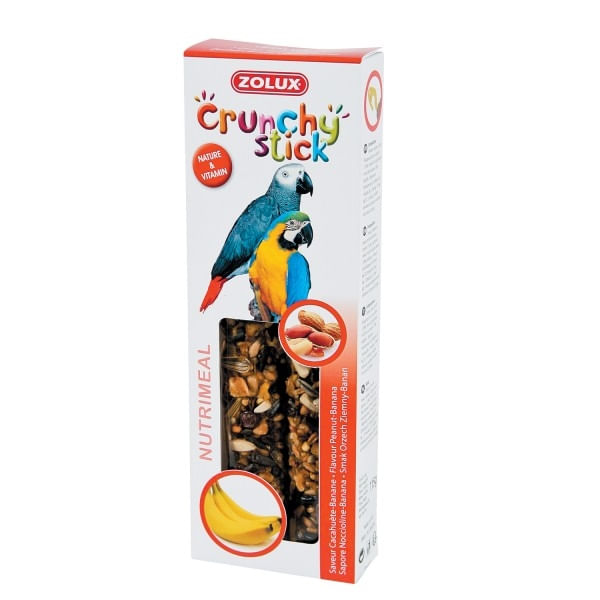 Baton pentru Papagali, Zolux cu Alune si Banane, 115 g - poza 2