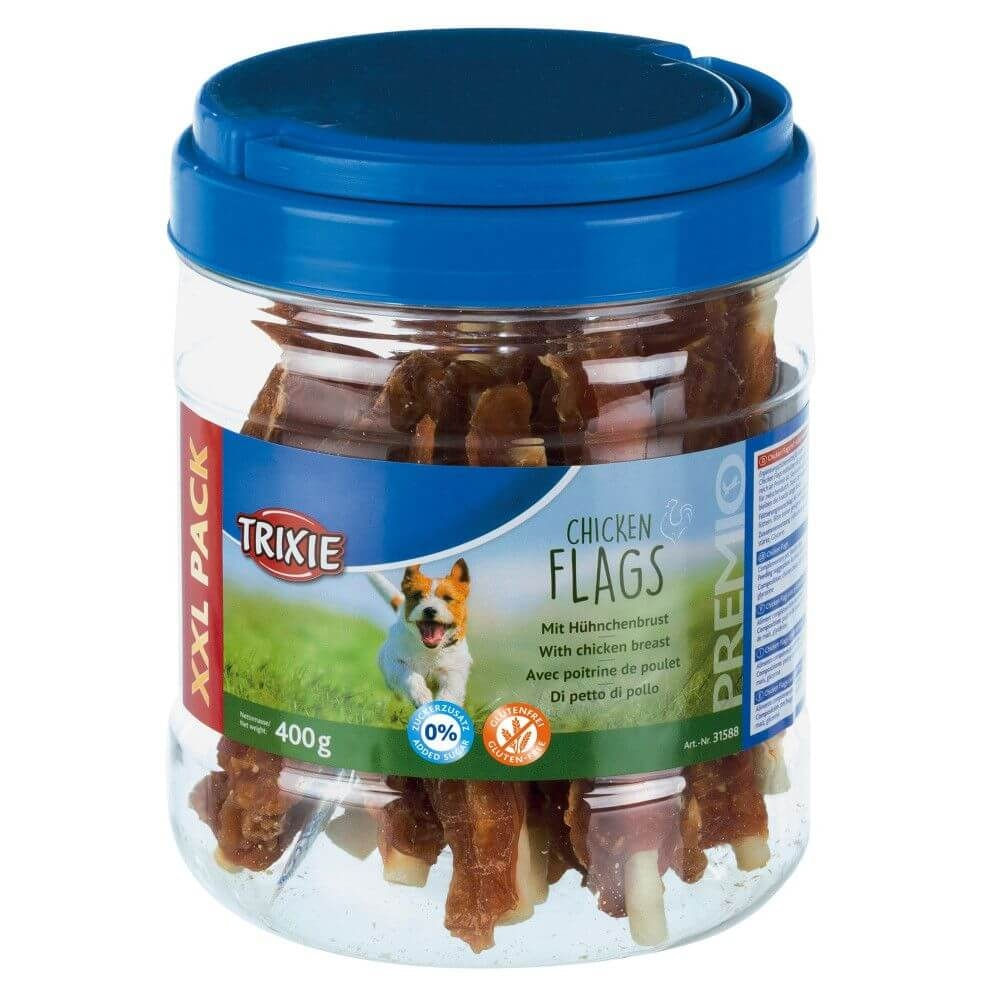Baton Piele Rasucit Cu File De Pui Trixie, borcan 400 g - poza 1