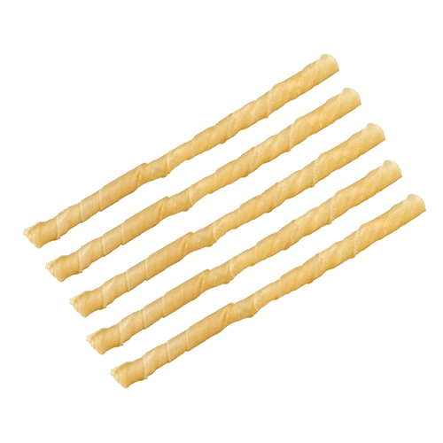 Baton rasucit piele 10 mm grosime / 12 cm lungime, 100 bucati/set - poza 2