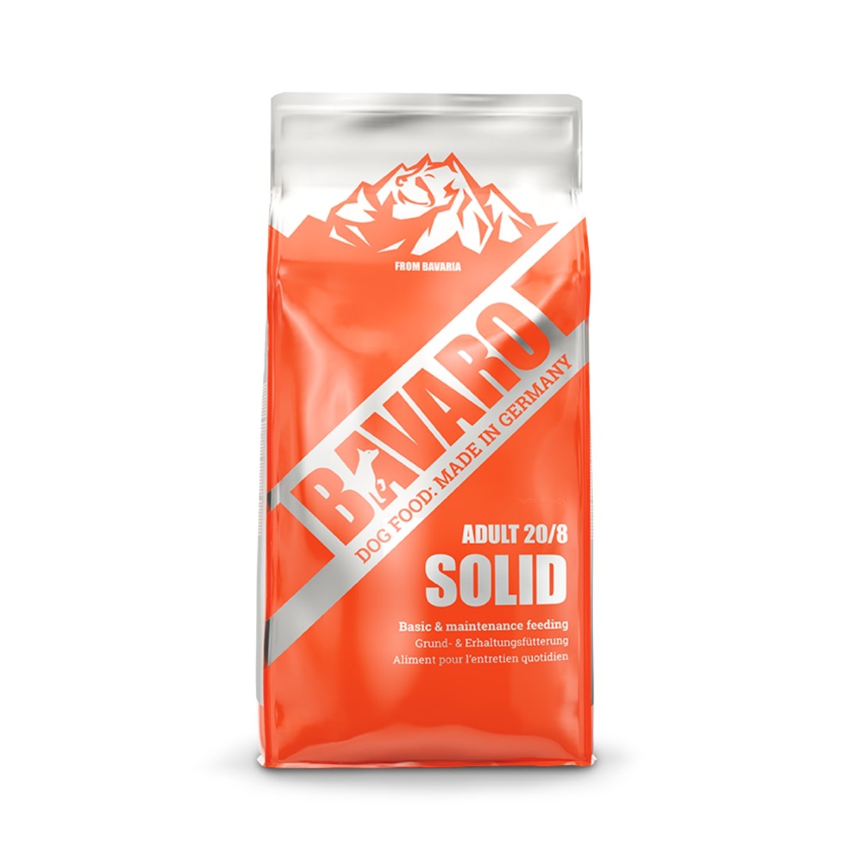 BAVARO Solid 20/8, XS-XL, hrană uscată câini, activitate intensă, 18kg - poza 1