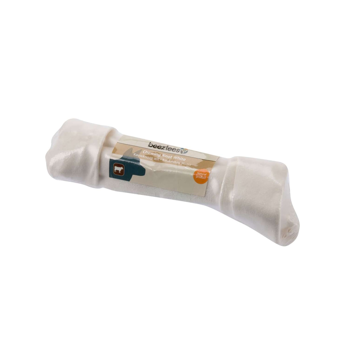 BEEZTEES, Os Alb Înnodat, recompense câini, 26cm - poza 2