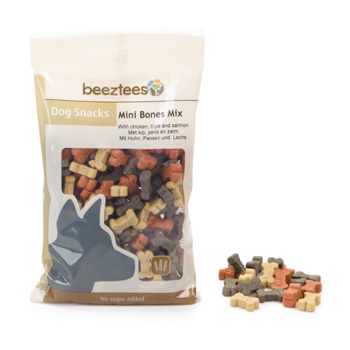 BEEZTEES Snack Mini Oase Mix, recompense câini, cu Pui și Somon, 150g - poza 2