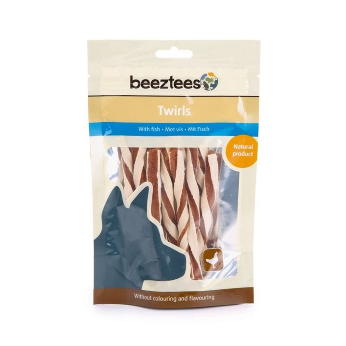 BEEZTEES Twirls, recompense câini, cu Pui și Pește, 70g - poza 3