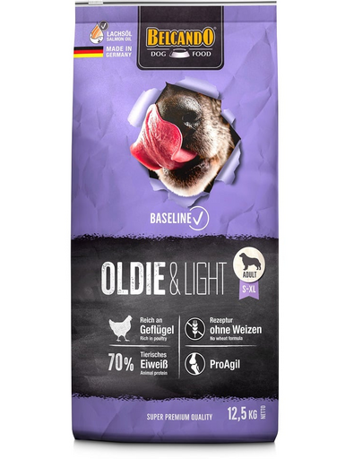 BELCANDO Baseline Oldie &amp; Light Sac Hrana uscata pentru caini in varsta 12,5 kg