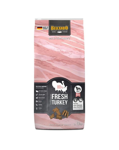 BELCANDO Mastercraft Fresh turkey Hrana uscata pentru caini adulti activi, cu curcan 10 kg