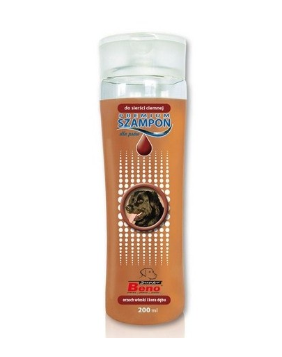BENEK Super Beno Premium Sampon pentru cainii cu blana inchisa la culoare 200 ml