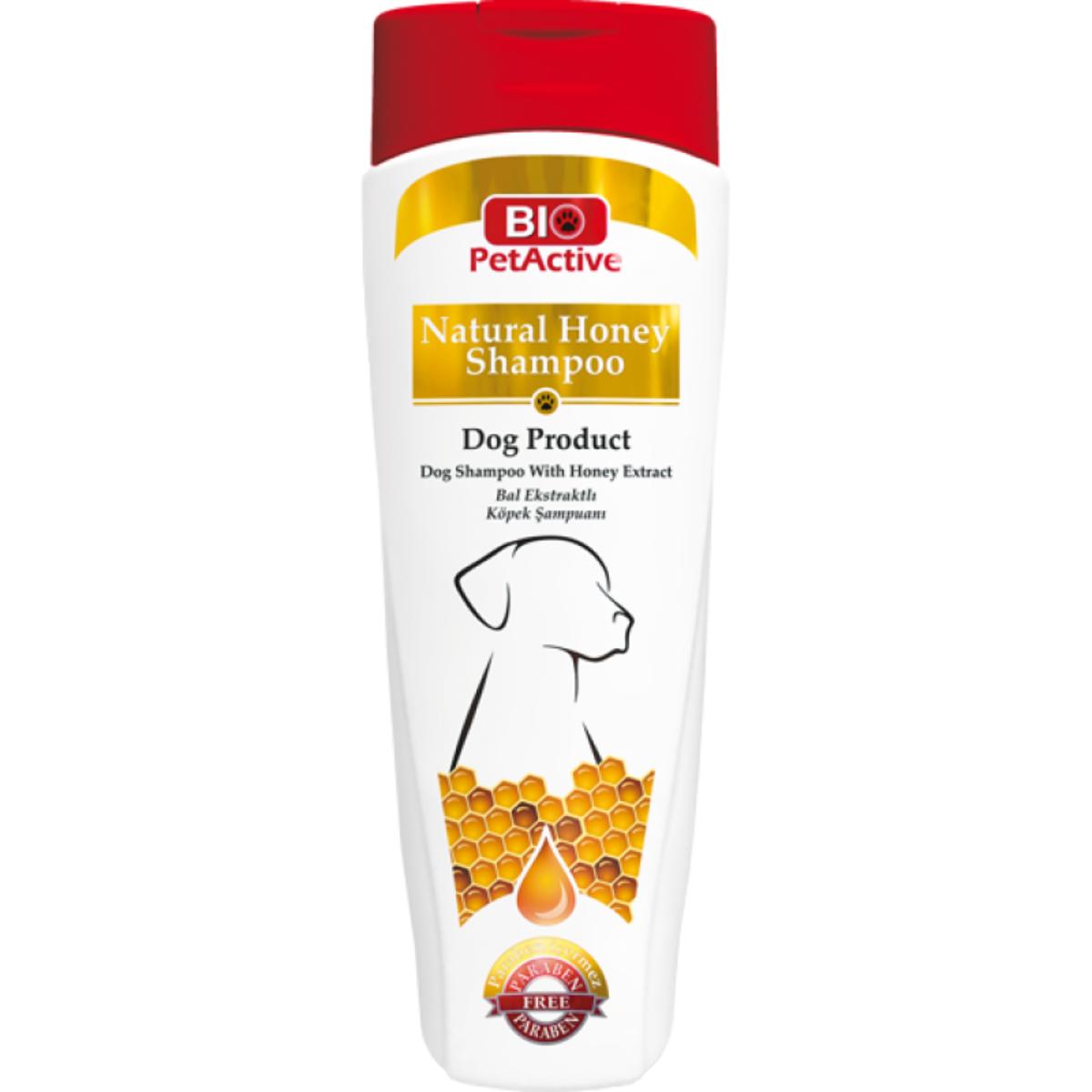 BIO PETACTIVE Natural Honey, șampon câini, Miere, flacon, 400ml - poza 1