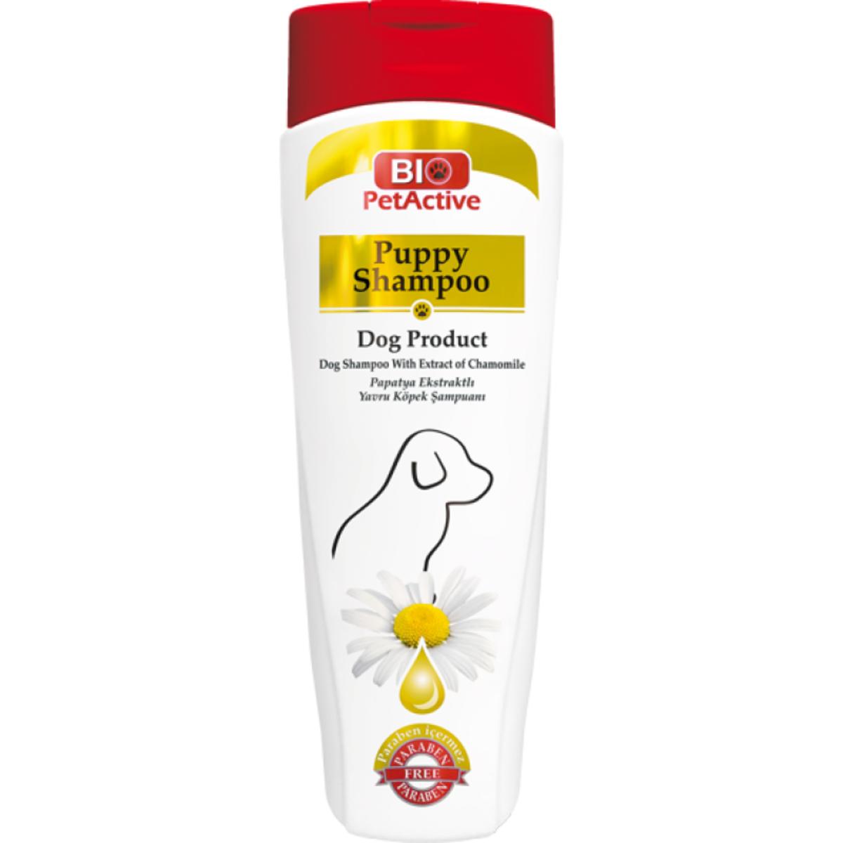 BIO PETACTIVE Puppy, șampon câini junior, Mușețel, flacon, 400ml - poza 2