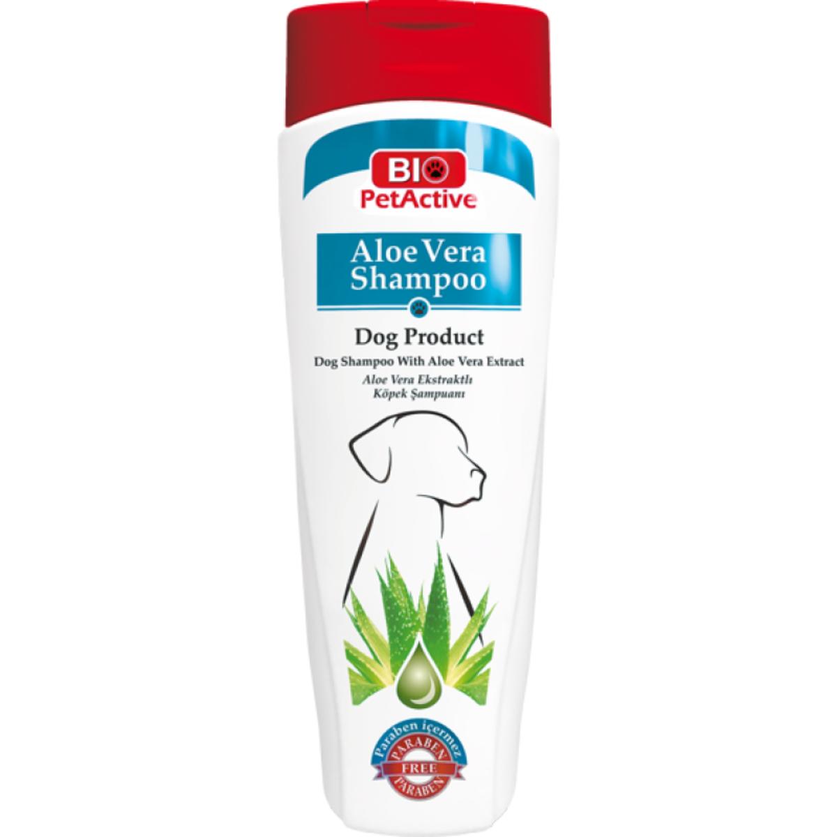 BIO PETACTIVE, șampon câini, Aloe Vera, flacon, piele & blană, 400ml - poza 1