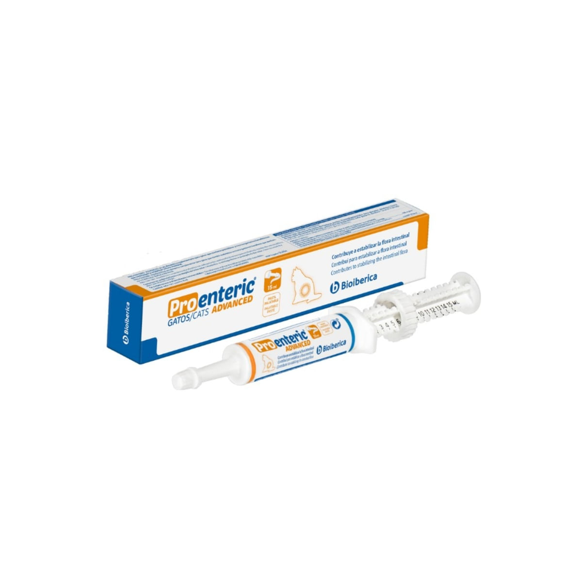 BIOIBERICA Pro-Enteric Advance Cat, supliment sistem digestiv pisici, pastă orală BIOIBERICA Pro-Enteric Advance Cat, supliment sistem digestiv pisici, flacon cu aplicator, 15ml pastă orală - poza 2