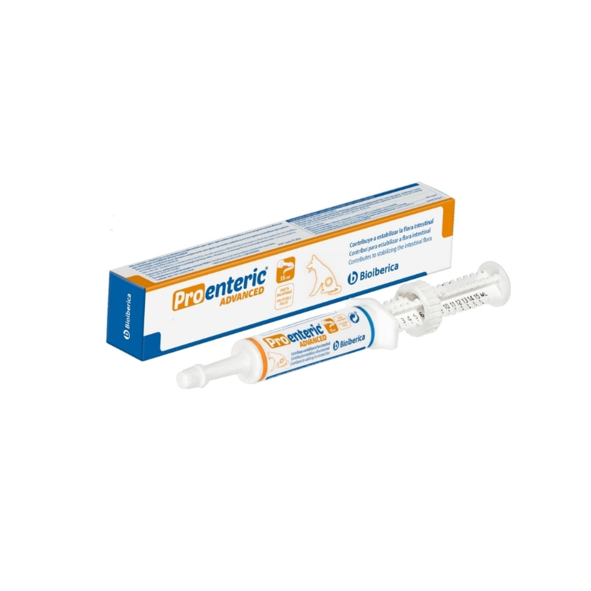 BIOIBERICA Pro-Enteric Advance Dog, supliment sistem digestiv câini, pastă orală BIOIBERICA Pro-Enteric Advance Dog, XS-M, supliment sistem digestiv câini, flacon cu aplicator, 15ml pastă orală - poza 1