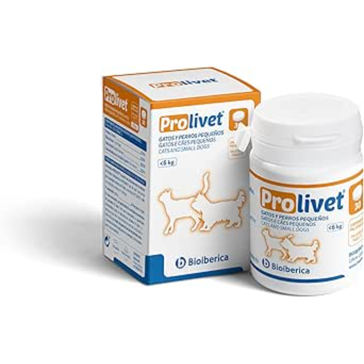 BIOIBERICA Prolivet Cats and Small Dogs , supliment sistem hepatic câini, comprimate BIOIBERICA Prolivet Cats and Small Dogs , XS-S, supliment sistem hepatic câini și pisici, flacon, 30 comprimate - poza 2