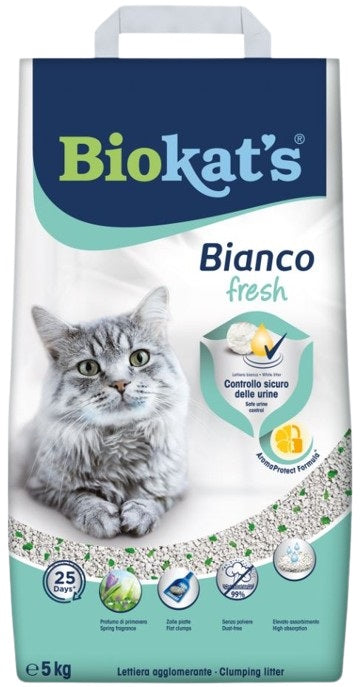 BIOKAT'S Bianco Fresh Nisip pentru pisici Hygiene Control