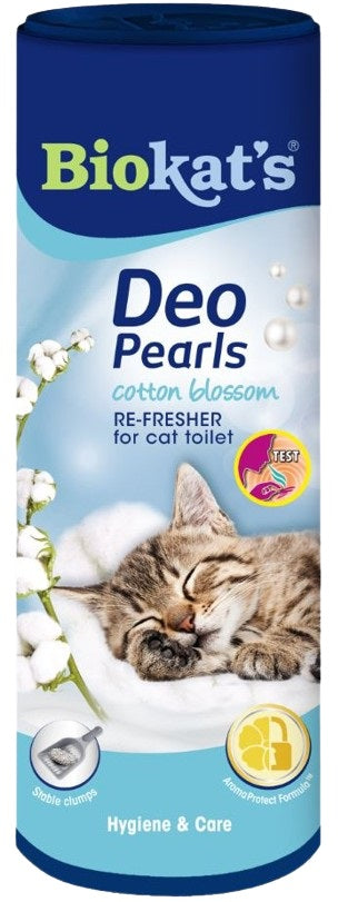 BIOKAT'S Deo Perls Cotton Blossom, perle parfumate pentru litieră 700g