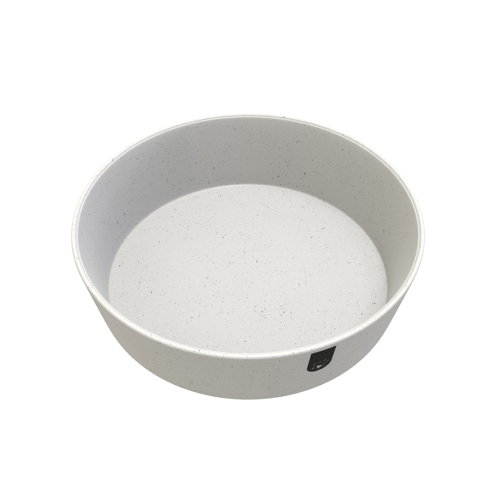 Bol pentru caini biocompozit din fibre de bambus Doctor Totolici, culoare Offwhite, 2L