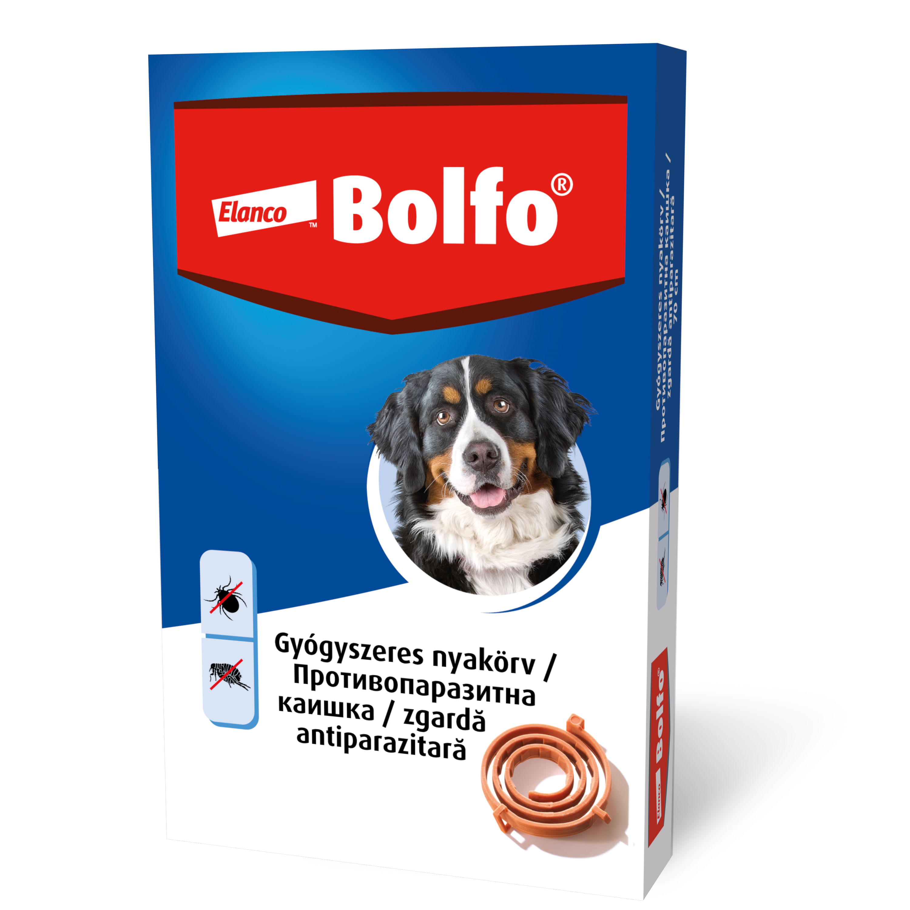 Bolfo Zgarda Antiparazitara Caini, 66 cm - poza 1