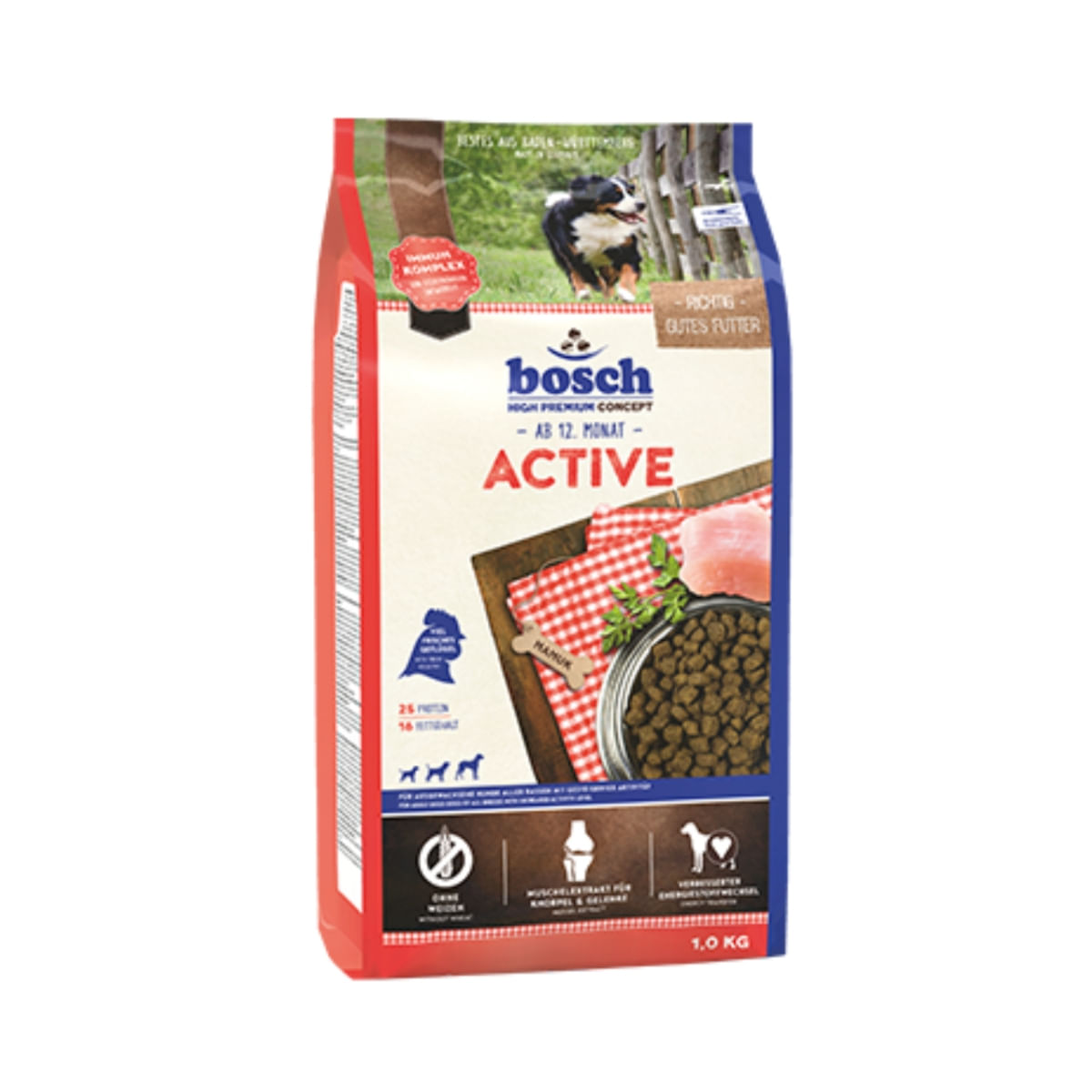 BOSCH Active, Pui, hrană uscată câini activi, 15kg - poza 1