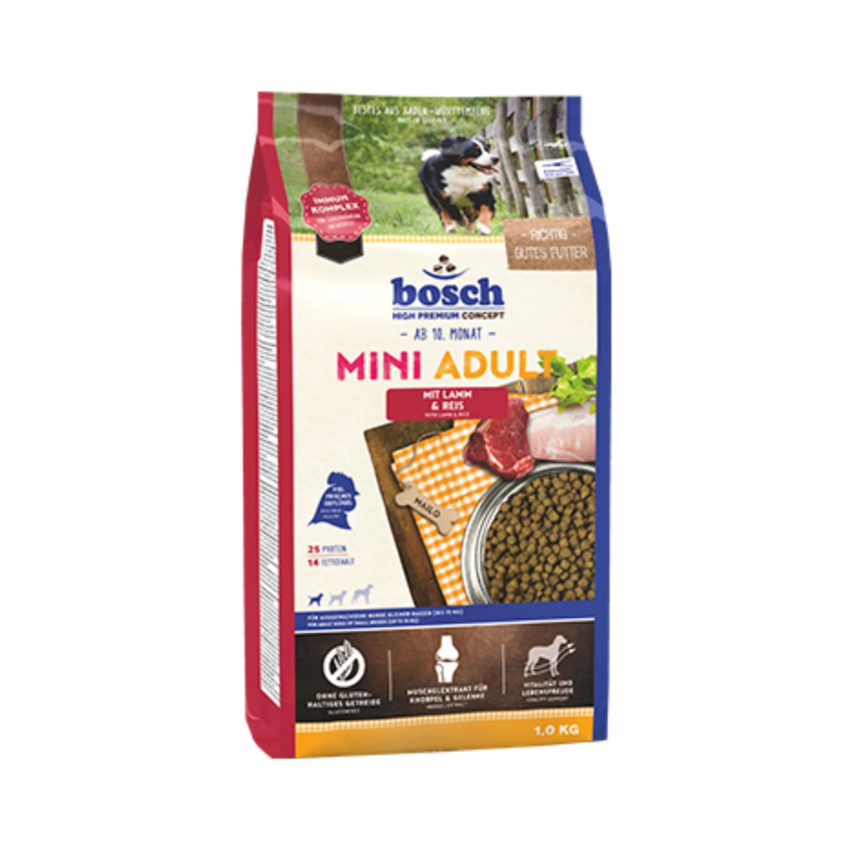 BOSCH Adult Mini, cu Miel și Orez, hrană uscată câini BOSCH Adult Mini, Miel cu Orez, hrană uscată câini, 15kg - poza 2