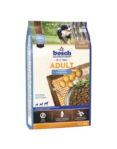 BOSCH Adult pește și cartofi (Fisch & Potatoes) 3 kg