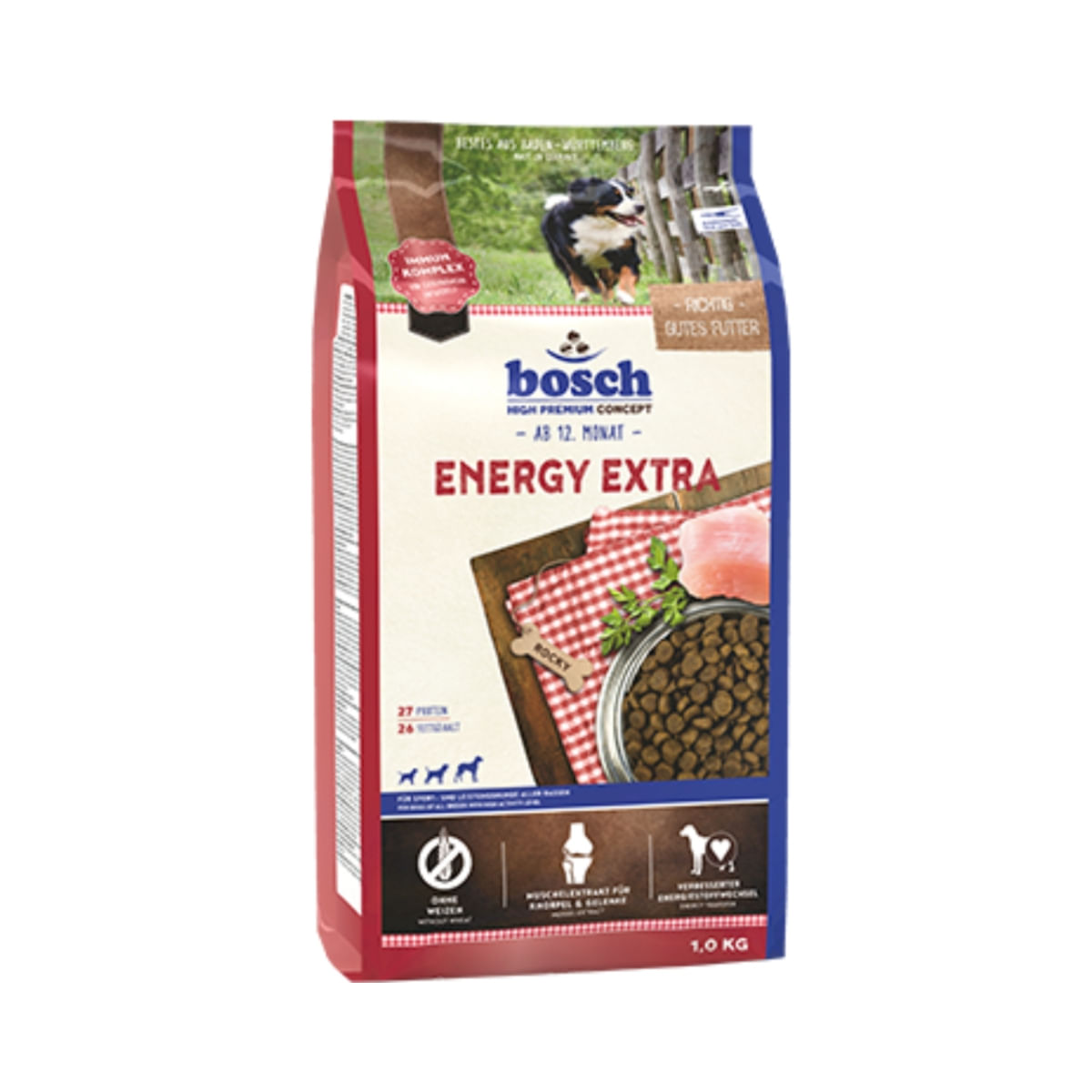 BOSCH Energy Extra, Pui, hrană uscată câini activi, 15kg - poza 1
