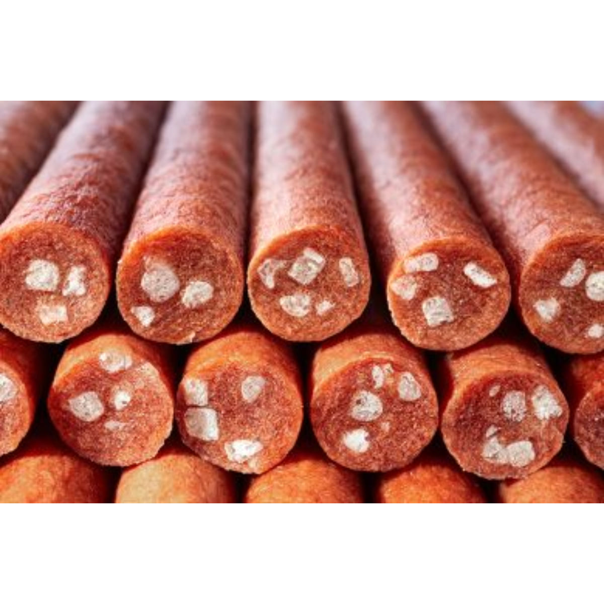 BOW WOW Mini Salami Colagen XS-XL, Vită, găletușa recompense câini, sistem articular, obezitate, 1.2kg - poza 3