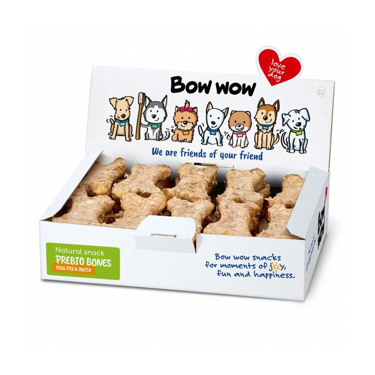 Bow Wow Natural Os cu Vita, Ficat de Pui si Yucca, 30 bucati, 720 g - poza 1