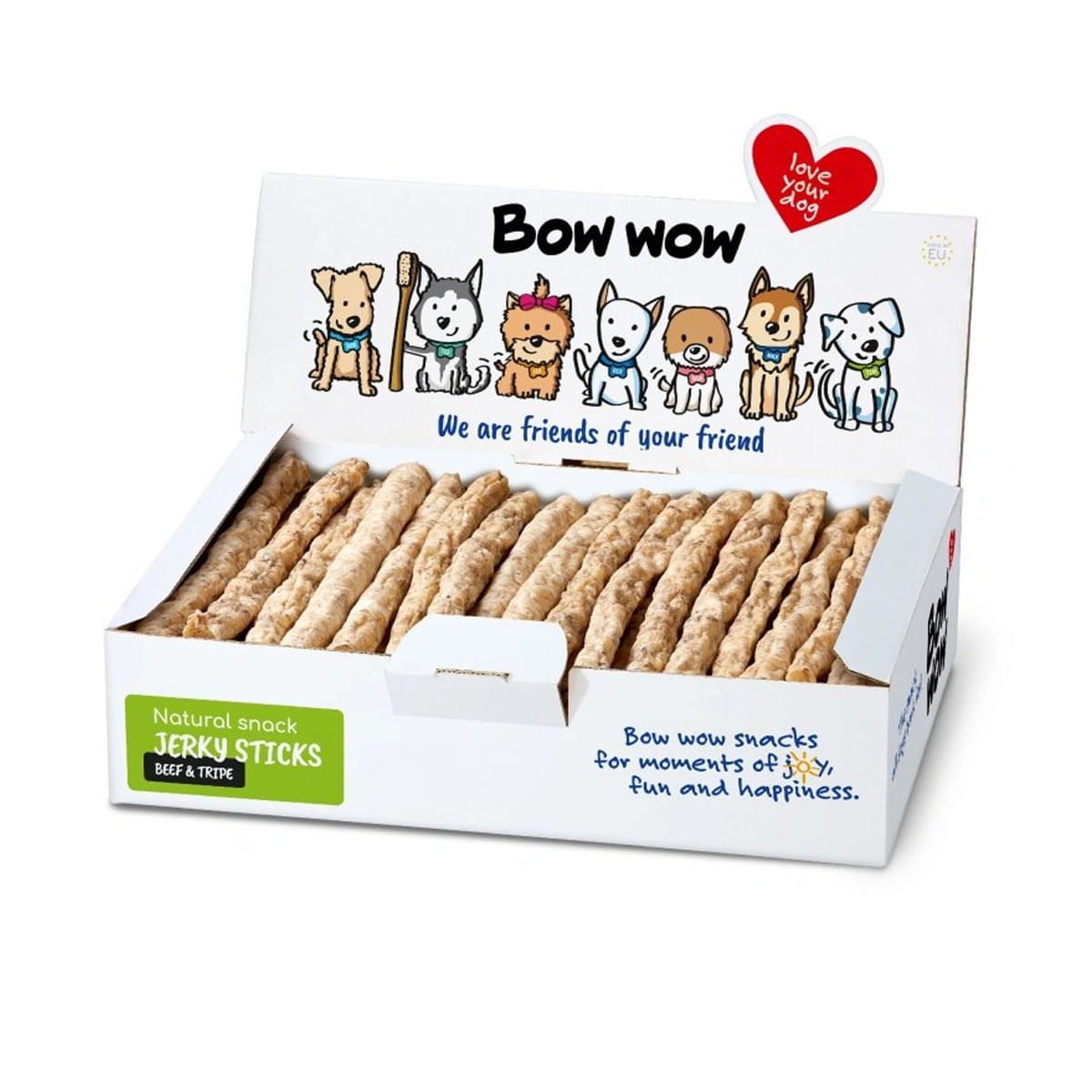 Bow Wow Natural Stick cu Vita si Organe de Vita, 22 cm, 50 buc - poza 3