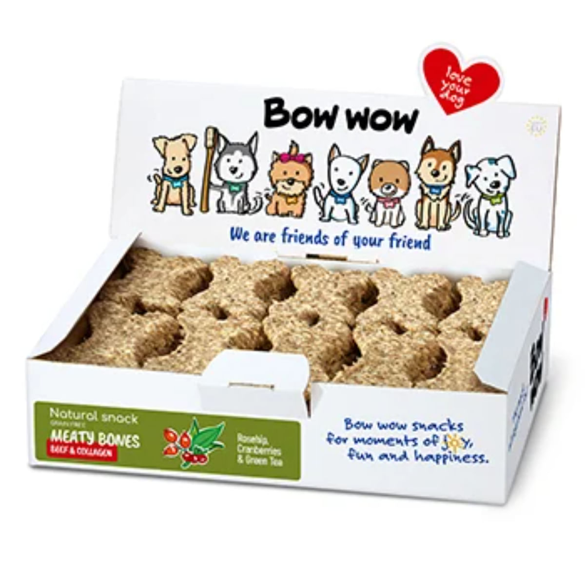 BOW WOW Os Collagen, S-XL, Vită, cutie recompense fără cereale câini, 30buc, 720g - poza 1